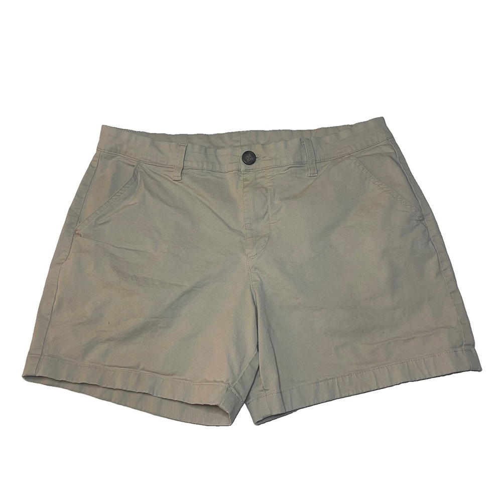 Chubbies Shorts Mens Size Large Khaki Stretch Twill 5.5" Inseam BOOMSHAKALAKA